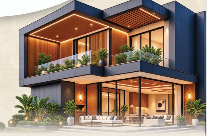 2 BHK and 3 BHK architect-designed villa options by Adhrishta Realty